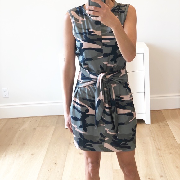 Small Army Camo Tank Tie Dress - Picture 4 of 6